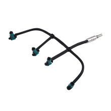 2X LR051528 LR021915 Fuel Injector Leak Off Pipe Oil Return Pipe Hose for Freelander 2 2.2 TD4 Aluminum