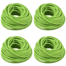 4X Tubing Exercise Rubber Resistance Band Catapult Dub Slingshot Elastic, Green 10M