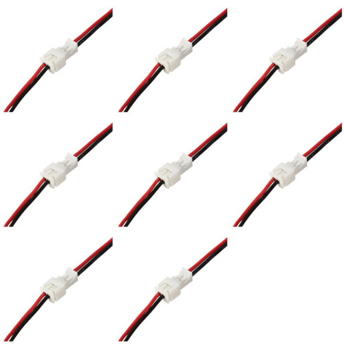 160Pcs Micro-Jst Ph 1.25 Männlicher Stecker mit 2 Stiften mit Drahtkabeln