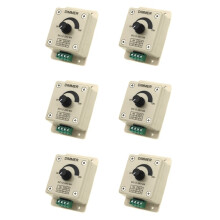 6X 12V-24V LED Dimmer Controller Adjust Single Color for 5050 3528 LED Strip