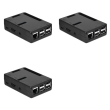 3X Coque pour Raspberry Pi 3 Modele B, Etui de Protection pour Raspberry Pi 3, Raspberry Pi 3 Modele B NON Inclus (Noir)