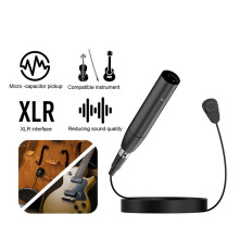2X GC411 Instrument Pickup Wired Violin Microphone Musical Instrument Condenser Mics Omnidirectional Pickup with 5M Wire