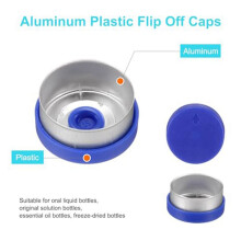 Flip Off Caps, 400PCS Burr-Free Flip Off Top Caps Seals Flip Off Seals Caps Cover , 13mm