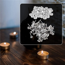 300Sets Aluminum Tea Lights Cups Candle Cup Case Empty Case Candle Wax Containers with Candle Wicks for DIY Candle