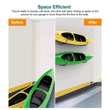 8X Wall Mount Garage Kayak Storage Hook Light Weight Scratch-Resistant Canoe Hangers Kayak Rack