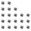 120 Pcs 6x6x5mm Momentary Tactile Tact Push Button  2 Pin DIP Through Hole 3