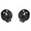 60pcs Black Round Button Battery Holder Case for CR2032 2016 2025 5