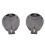 60pcs Black Round Button Battery Holder Case for CR2032 2016 2025 6