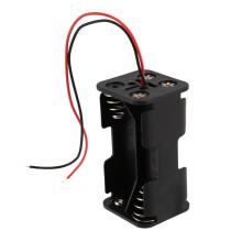 10X Zwarte Sleeplagen 4 X 1,5V AA-Batterijen Batterijhouder Case Box W Draadgeleiders