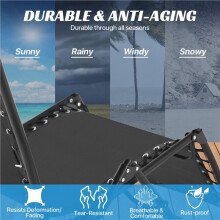 2X Zero Gravity Chair Replacement Fabric with Bungee Cord Kit, for Outdoor Recliner Patio Lounge Chair