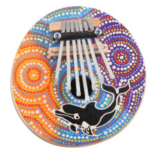 2X 7 Touches Réglables en Coquille de Noix de Mbira Portable Kalimba Réglable Doigt Pouce Piano Instrument de Musique