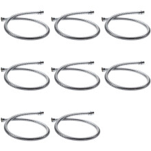 8X Flexible en Acier Inoxydable de 80 cm de Douche D'Eau de Salle de Bain
