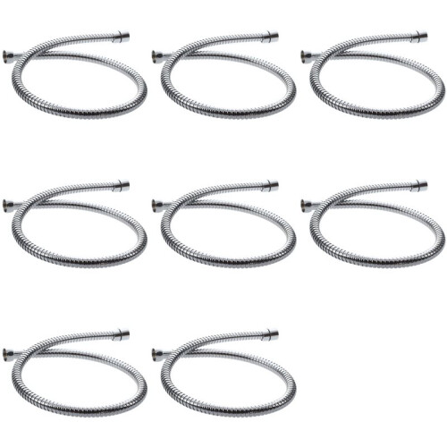 8st 80 cm Flexibel Rostfri Vattenduschslang för Badrum