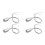 4x 3WAC 12V 24V LED Tool Light Flexible 30cm LED Workshop Work Light Silver for CNC Machine Rework Welding Machine 1
