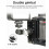 3X Double  Camera Magic Arm Adjustment Load 2kg Magic Arm Bracket Aluminum Alloy 1/4 Inch Screw  Magic Arm 8