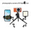 3X Double  Camera Magic Arm Adjustment Load 2kg Magic Arm Bracket Aluminum Alloy 1/4 Inch Screw  Magic Arm 7