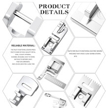 Juego de 96 Prensatelas para Máquina de Coser, Pies de Costura A Presión Aptos para Singer, , Babylock, Euro-Pro