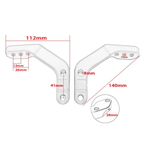 8X Handguard Support Bracket Mount 28mm Handlebar Guard Clamp Universal for  for  EXC   RMZ,B