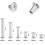 Chicago Screw Binding Screws Posts Assortment Kit for DIY Leather Bookbinding Crafts(480Pcs,M5) 7