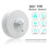 6X Motion Sensor,3 Detectors 360 Degree Ceiling PIR Movement Sensor Light  110-240V for Bathroom 6