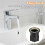 3X Mixer Mounting Nut for Countertop - Easy Installation, Black Color, 32mm Inner Diameter 3