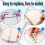 6 PCS A5 Rainbow Soft PVC-Notebook-Binder Klare Soft PVC-Notebook-Abdeckung, Loose Leaf Personal Planner Binder 5