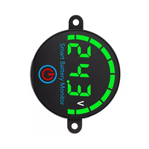 2X LED Battery Level Indicator Digital Voltmeter with Screw Hole Voltage Tester Lithium Battery Capacity Board Green 2