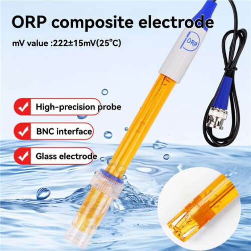 2X ORP Composite Electrode Probe ORP Replacement Sensor High Precision Probe Suitable for Laboratory Aquarium 2