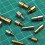 16 Sets Stainless Steel Brass Bracket Bolt Fasteners Tool Knife Handle Bolt Replacement Rivet Kitchen-Knife Handle Rivet 5