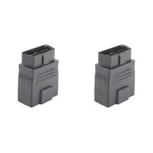 2X Male to Female 16pin Plug Suitable for ELM327 OBD2 Car Tester Adapter OBD 2 Socket Car Extension Plug