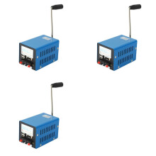 3X Krachtige Dynamo-Oplader, Draagbare Noodhandkracht-Handslinger, USB-Oplader, Nood-Overlevings-Handslingergenerator