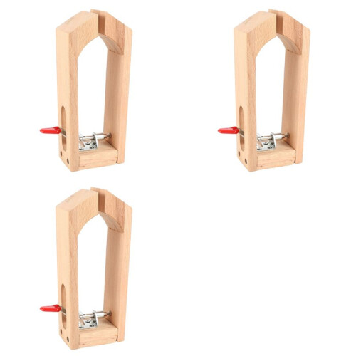 3X Leather  Retaining Clip Wood Tools Hand Tool Set Table Desktop Stitching Sewing Lacing  Horse Clamp Tools 1