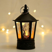 Halloween Decoration Electronic Candle Light Retro Pumpkin Witch Human Skeleton Night Light LED Lamp Halloween Decoration 2024
