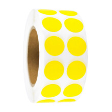 Colored Dot Sticker Circle Color Coding Labels Colorful Coding Label Sticker School Office Supplies for Student Yellow