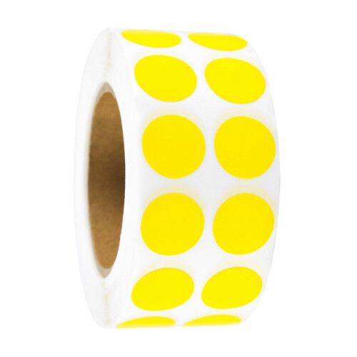 Colored Dot Sticker Circle Color Coding Labels Colorful Coding Label Sticker School Office Supplies for Student  Yellow