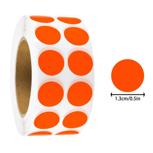 Colored Dot Sticker Circle Color Coding Labels Colorful Coding Label Sticker School Office Supplies for Student  Yellow 2