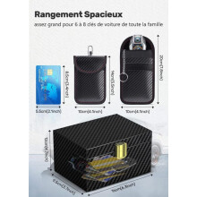 Anti-RFID Car Key Box Set with RFID Case, RFID Signal Blocking Box, Security Protection for Car Remote Key