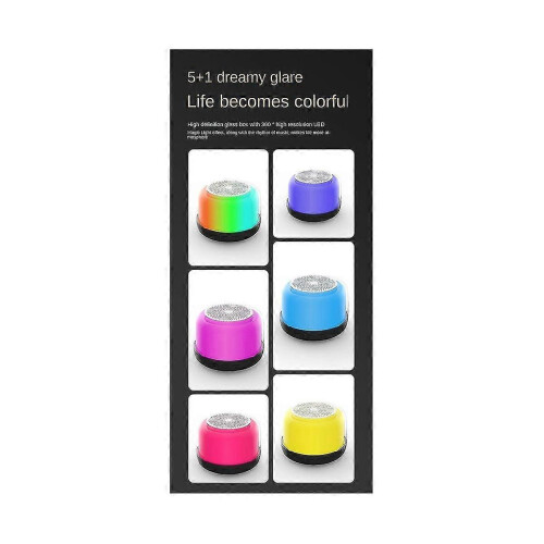 Bluetooth 5.2 Computer Speaker Bluetooth Speaker Bluetooth Speaker Breathing Light Transparent Laptop Speaker 2