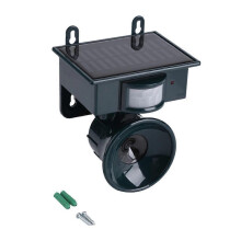 Zonne-energie ultrasone vogelverjager met PIR-bewegingssensor voor in de tuin, afschrikmiddel tegen vossen en honden.