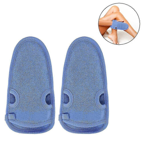 2 Stück Peelinghandschuhe, hellbraune Reinigungshandschuhe 1