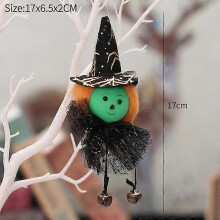 Decoraciones de Halloween, decoración de barra de muñecas, colgante de calabaza, fantasma y bruja, regalo de Halloween aterrador para n
