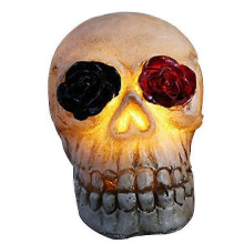 LED-kallopatsasvalaisin | Halloween-kallokoristelu LED-valoilla, juhlakoristeet sisätiloissa, pöytälevy, kummitustalon koristeet