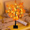 24 Inch Fall Lighted Maple Tree Bundle, 48 LED Lights, Decorative Tabletop Tree for Thanksgiving, DIY Battery Operated Artificial Tree 1