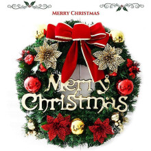 Christmas Wreath - Artificial Fir Wreath For Doors - Green Wreath For Christmas Decorations, Holidays, Halloween, Thanksgiving