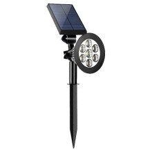 7 LED-aurinkoenergialla toimiva Halloween-kohdevalo ulkokäyttöön, 180 säädettävää automaattivaloa, vedenpitävä puutarhamaisemaan
