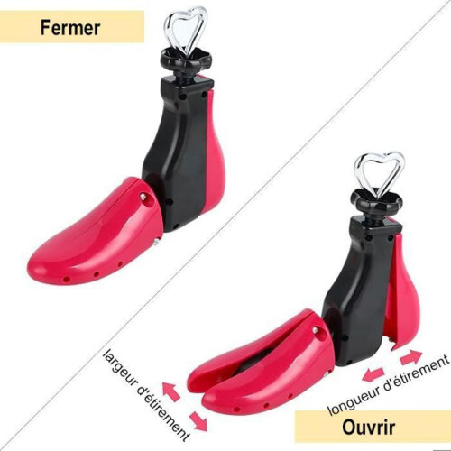Schuhspanner – Unisex – Schuhvergrößerer – Rot – 1 Stück – Größen 38–44 2