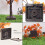 24 Inch Fall Lighted Maple Tree Bundle, 48 LED Lights, Decorative Tabletop Tree for Thanksgiving, DIY Battery Operated Artificial Tree 4