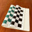 Portable Leather Chessboard, Rollable, Soft, Durable, Lightweight Tournament Chess Mat for Educational Games 2