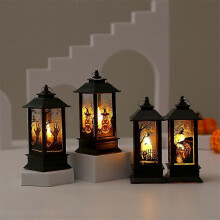 Halloween-Dekoration LED Hexengeist Handlaterne Halloween-Partydeko Requisiten Elektronische Windlampe Halloween-Dekoration-B