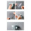 Selbstklebender Haartrocknerhalter mit 11